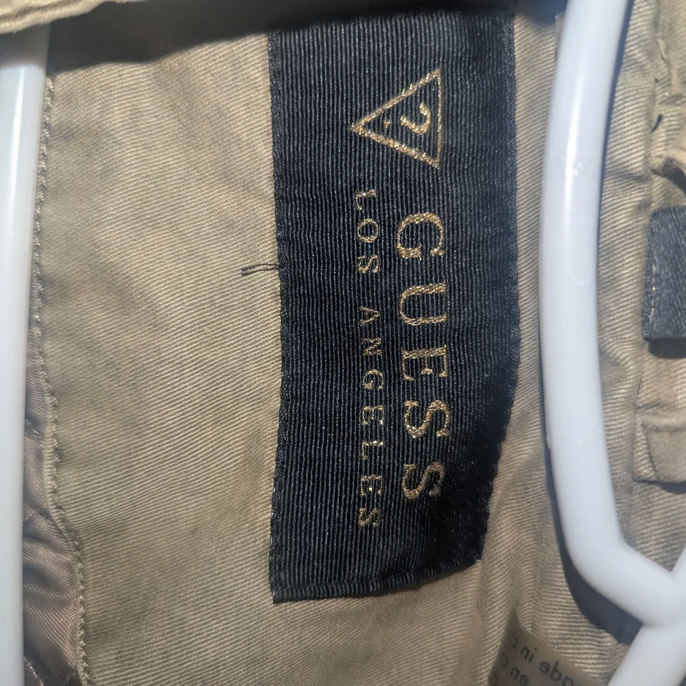 Guess Olive Utility Jacket with Faux Fur Hood - Picture 8 of 10